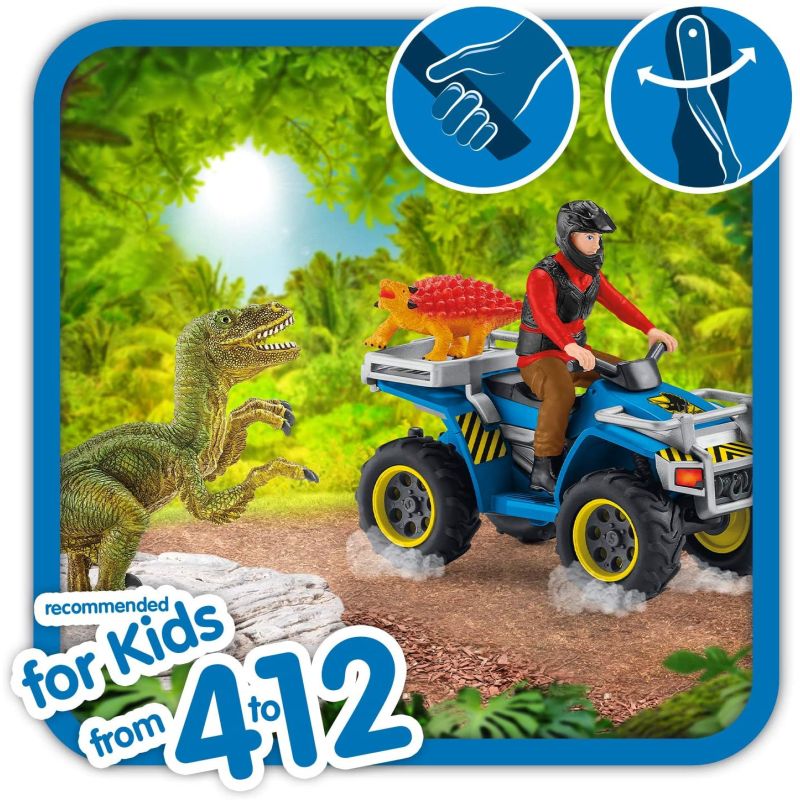 Schleich Quad - Escape from Velociraptor Dinosaurs