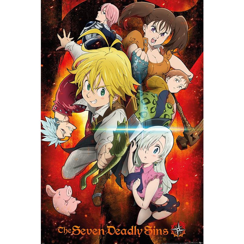 Seven Deadly Sins Key Art 1 Maxi Poster