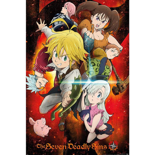 Seven Deadly Sins Key Art 1 Maxi Poster