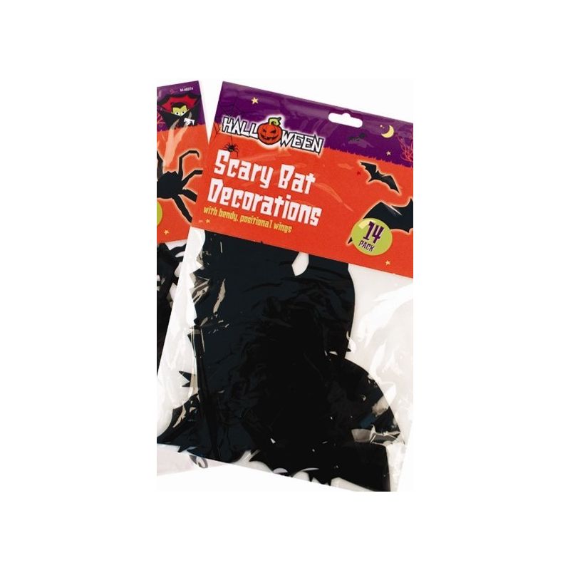 Scary Bat Decoration 14 Pack