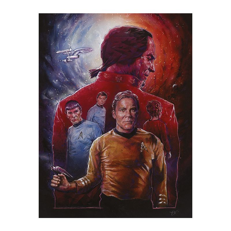 Large Star Trek (Space Seed) 50th Anniversary Canvas Print 60 X 80CM