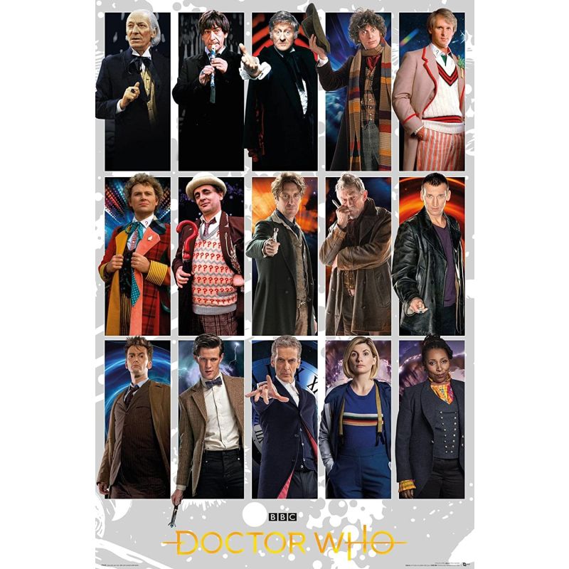 Doctor Who Doctors Grid Poster 61 x 91.5 cm