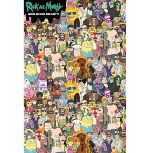 Rick and Morty Wheres Rick Maxi Poster