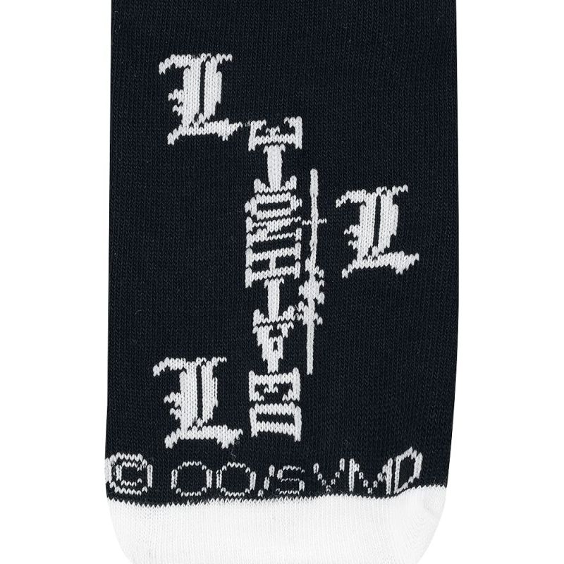 OFFICIAL DEATH NOTE BLACK ONE SIZE SOCKS NEW IN GIFT BOX