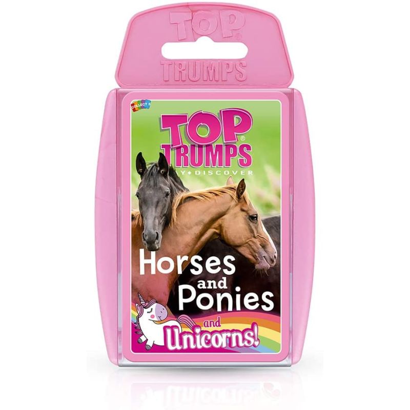 Horses and Ponies and Unicorns Top Trumps Card Game