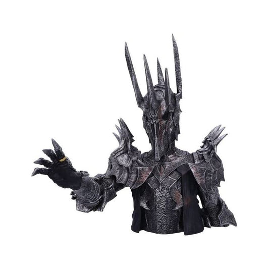 Nemesis Now Officially Licensed Lord of The Rings Sauron Bust, Silver, 39cm