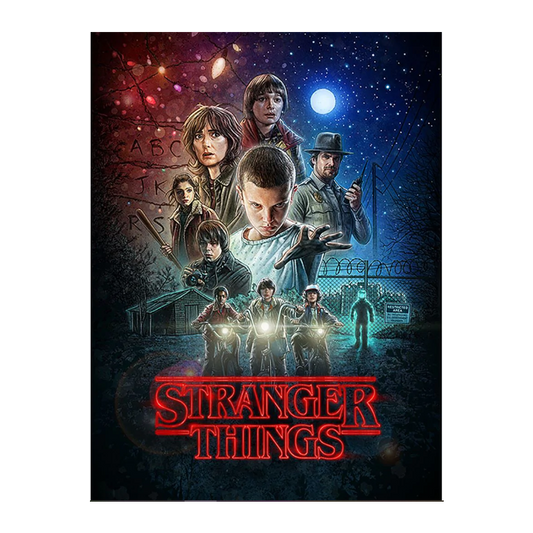 Stranger Things (One Sheet) Large Canvas Print - 60 x 80cm