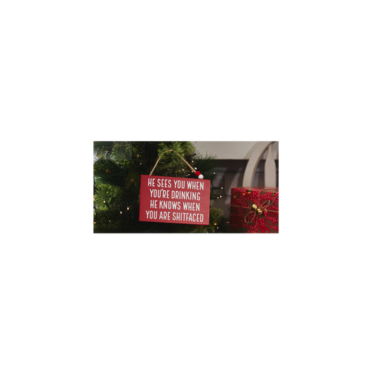 Comical Christmas Plaque