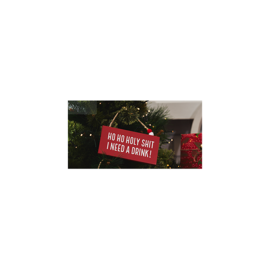 Funny Christmas Wall Plaque