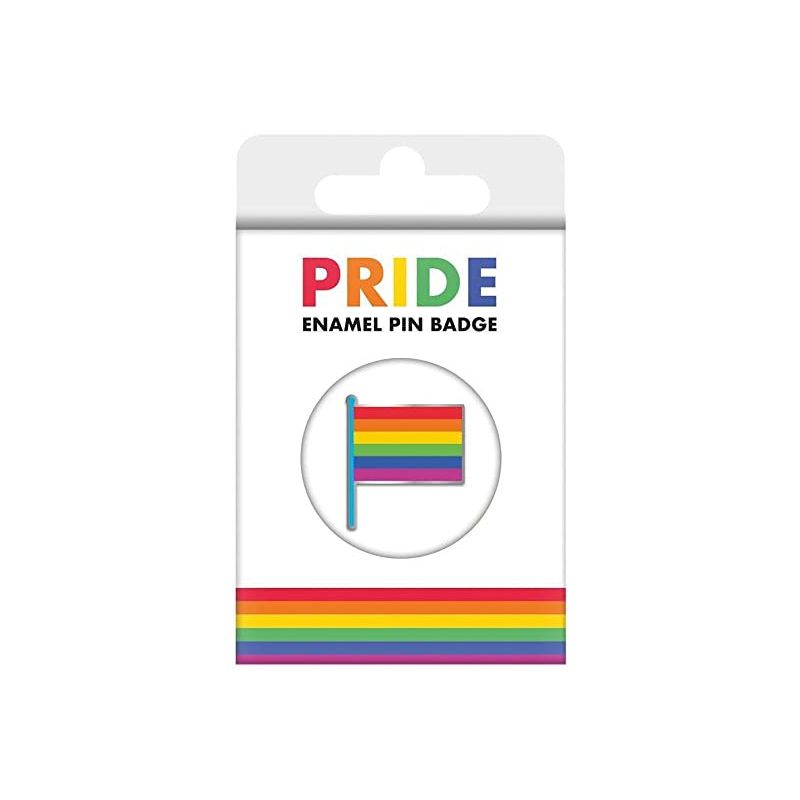 Pride Enamel Pin Badge (Rainbow Flag Design) 3cm x 2.5cm ​