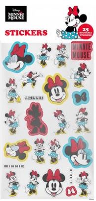 MINNIE (SIMPLY BOLD) 25PC REUSEABLE PAPER STICKERS