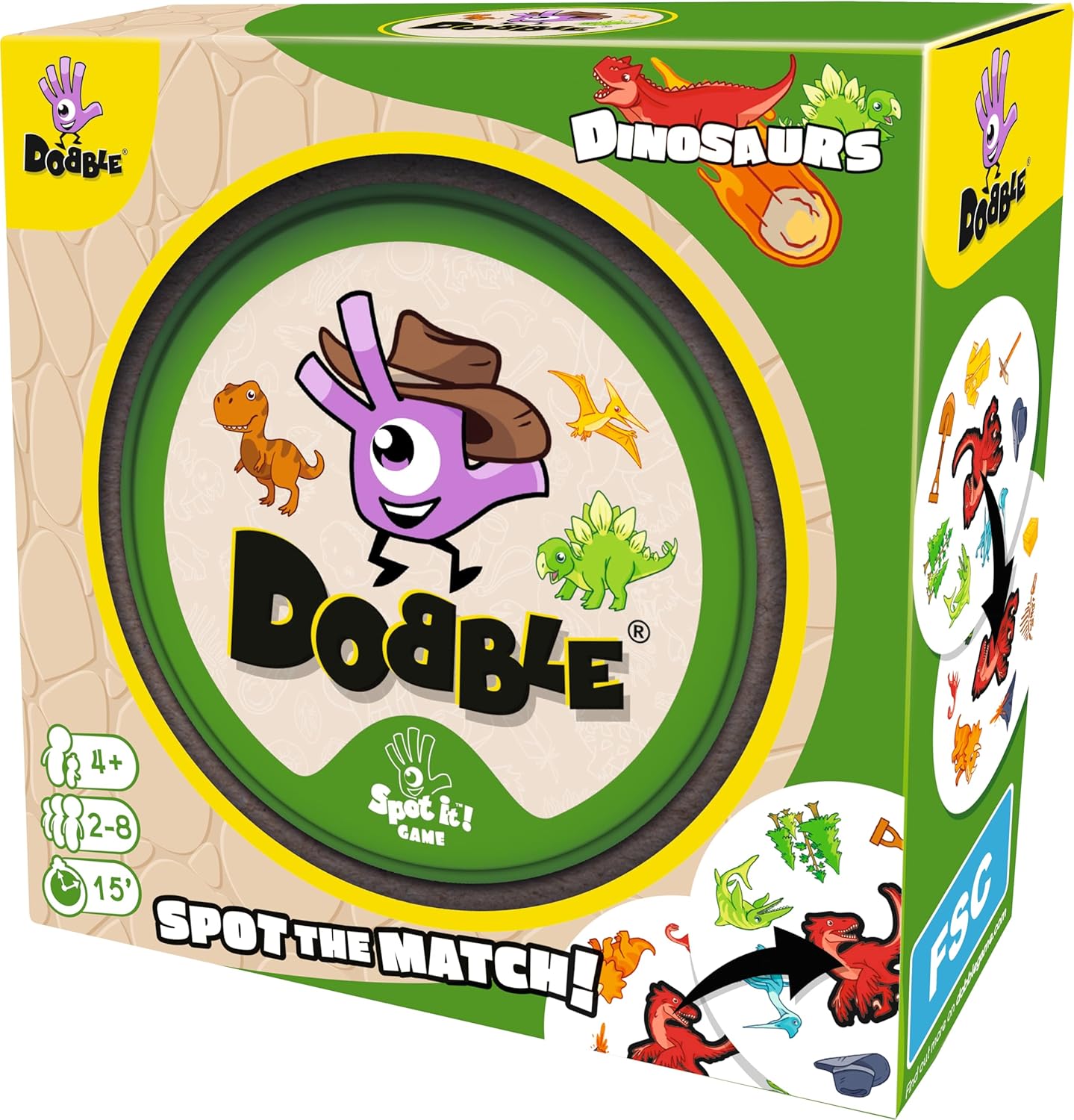 Dobble Dinosaurs - Family Card Game