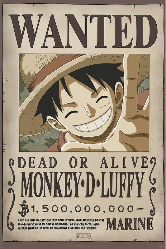 One Piece Wanted Luffy Maxi Poster 61 x 91.5cm