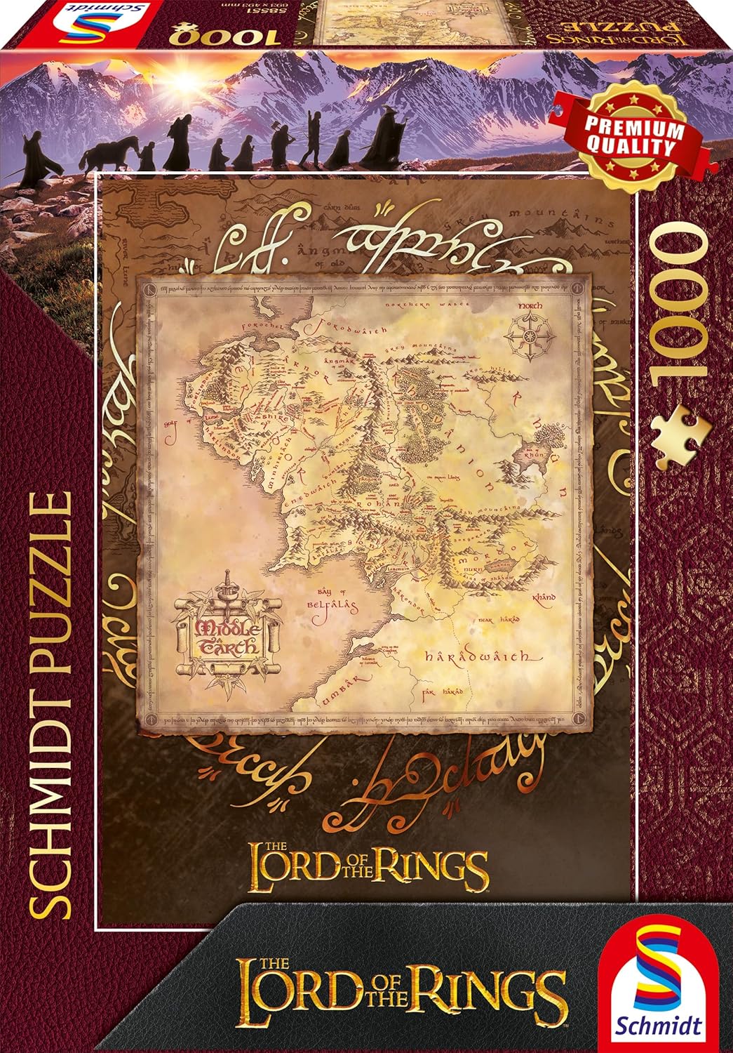 Schmidt - The Lord of the Rings: Middle Earth (1,000 Pieces) - Jigsaw Puzzle