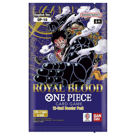 Bandai One Piece Card Game: Royal Blood Blister Booster Pack OP-10 TCG English