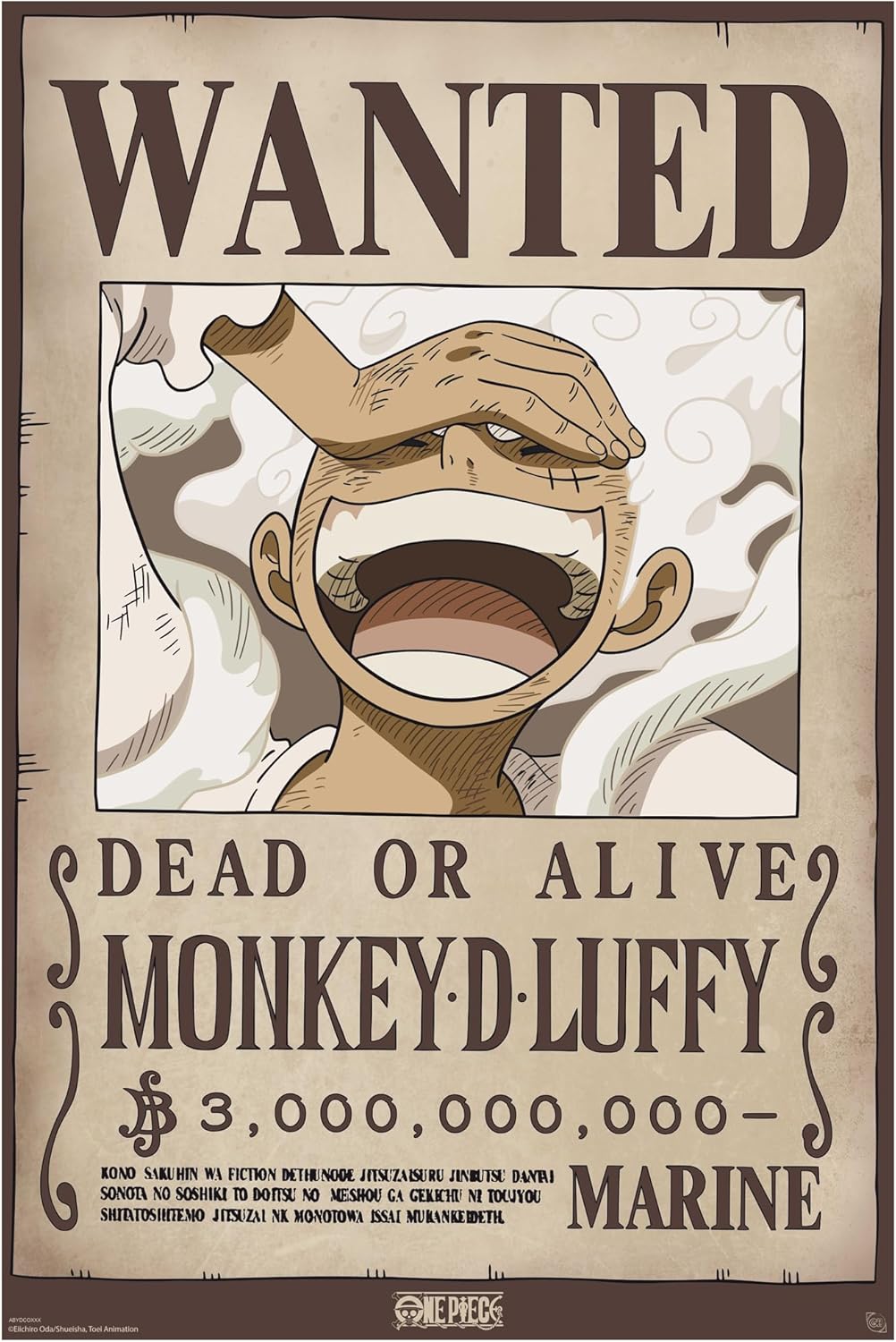 One Piece Wanted Luffy Wano 61 x 91.5cm / 24.2 x 35.8 inches Maxi Poster