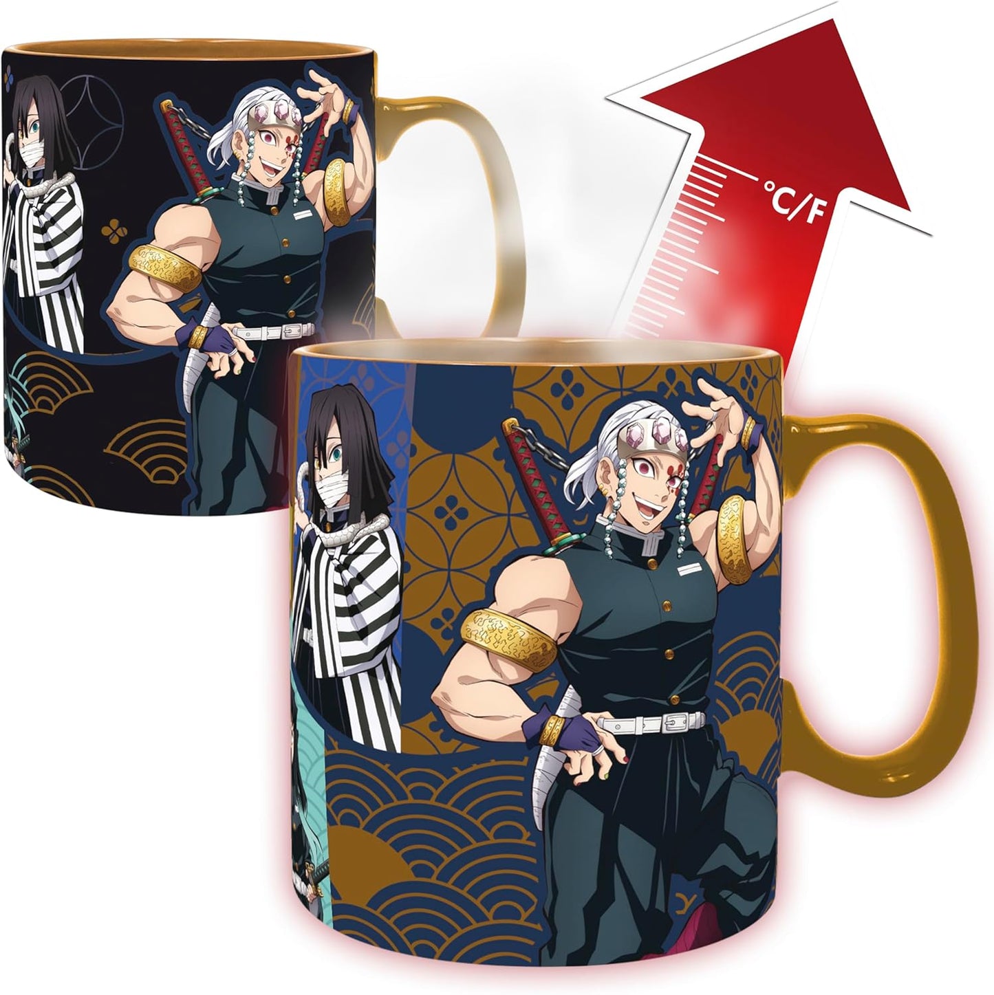 Demon Slayer Hashira Heat Change Ceramic Novelty Coffee & Tea 460ml / 15.5oz Mug