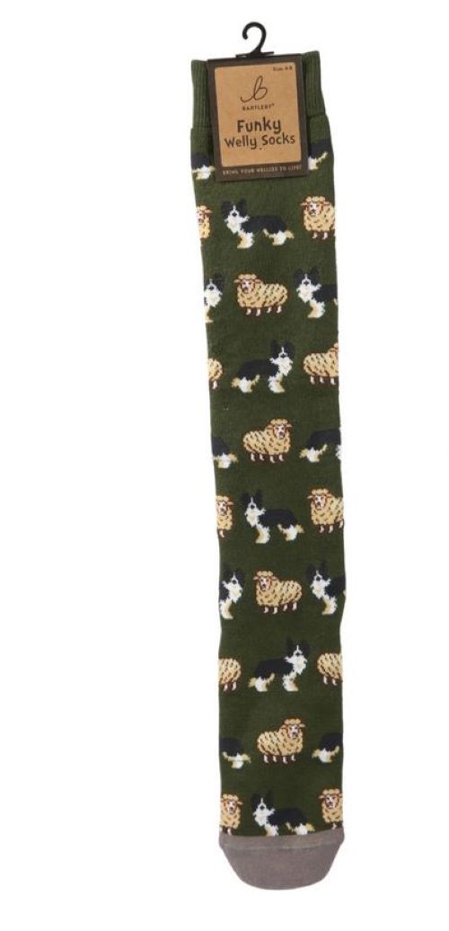 Funky Welly Socks - Sheep & Dog