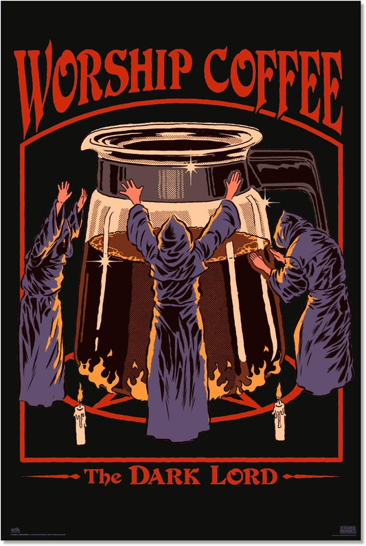 Steven Rhodes Worship Coffee Maxi Poster