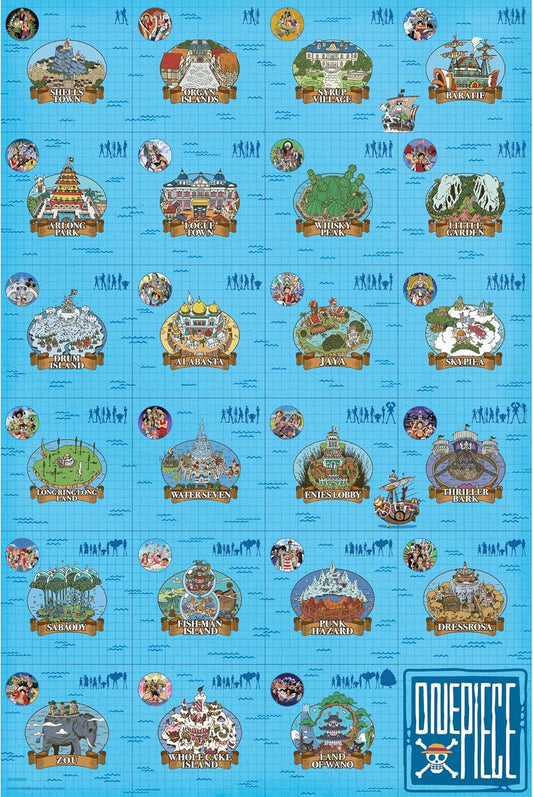 One Piece Log itinerary Maxi Poster