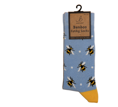 Ladies Funky Bamboo Socks - Bumble Bees