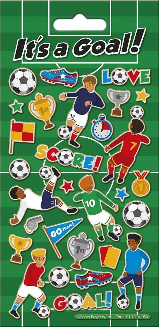 It's a Goal! Sparkly Reusable Craft Stickers