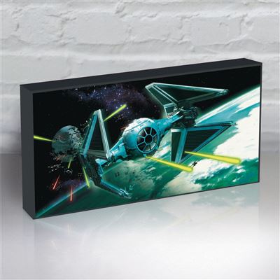 STAR WARS (TIE INTERCEPTOR) LETTERBOX LIGHT UP CANVAS - 30cm x 15cm