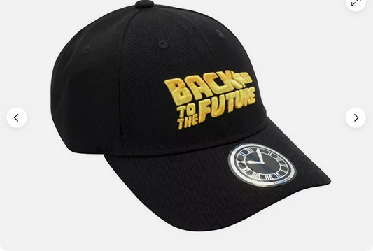 Back to the Future Logo Cap Black