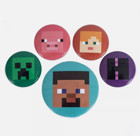 MINECRAFT (FACES) BADGE PACK