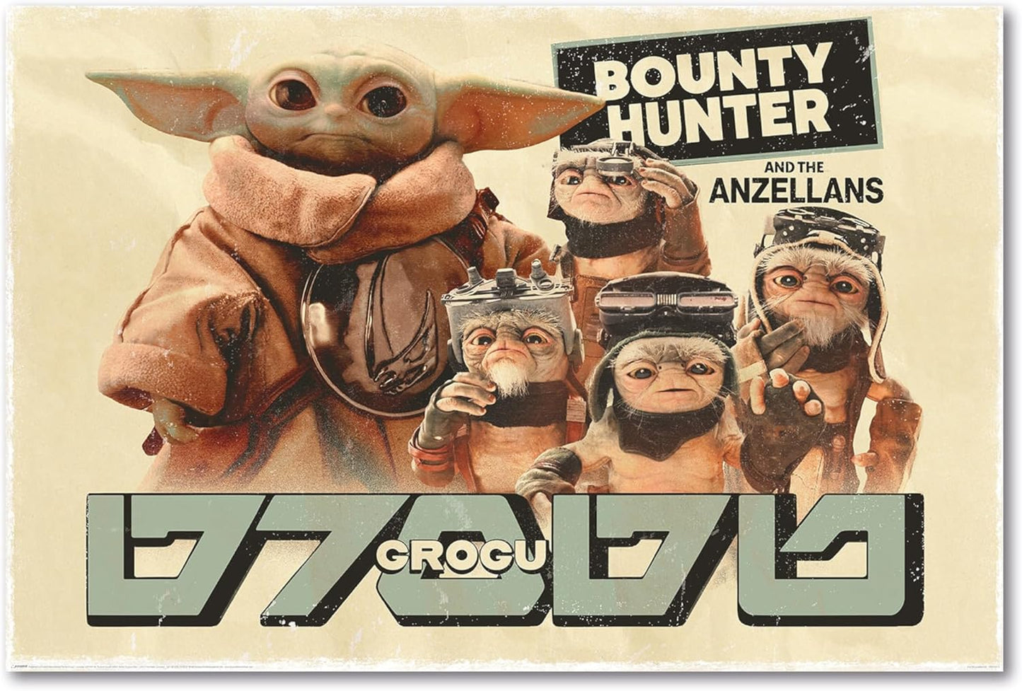 The Mandalorian & Grogu Poster Bounty Hunter 91.5 x 61 cm