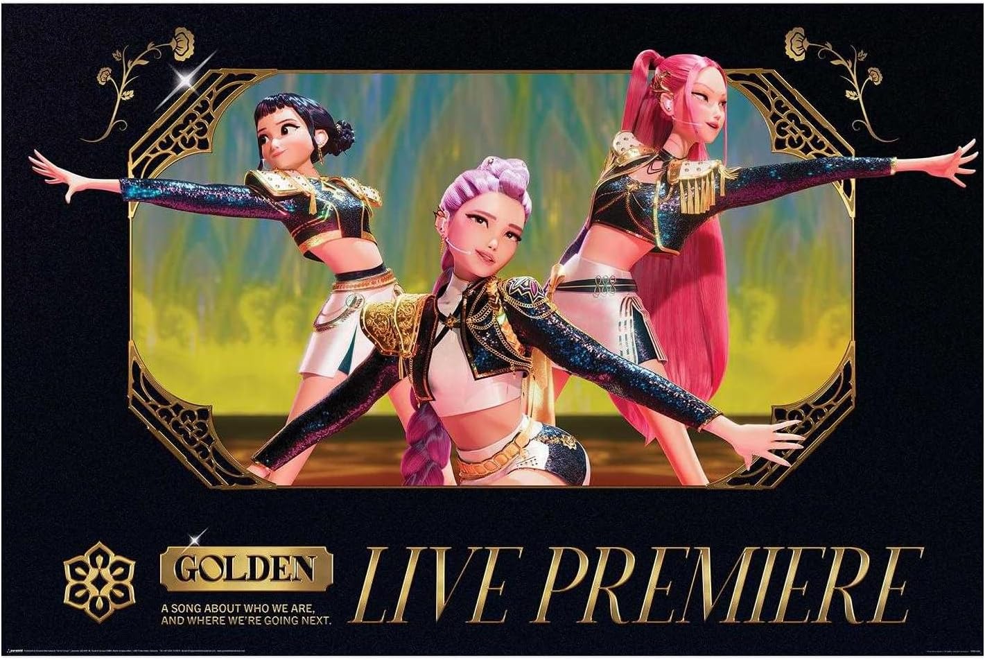 K-Pop Demon Hunters (Golden Live Maxi Poster 91.5cm X 61cm