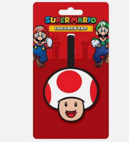 SUPER MARIO LUGGAGE TAG (TOAD)