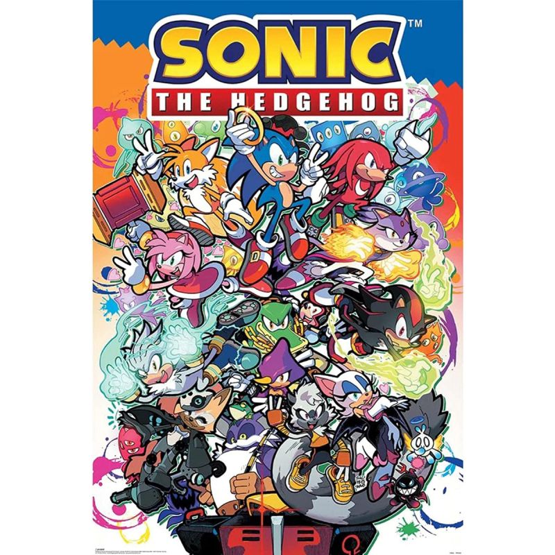 Sonic The Hedgehog Poster Sonic Comic Characters 61 x 91.5 cm