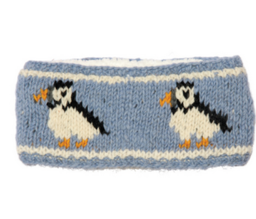 Wool Knit Head Band - Puffin