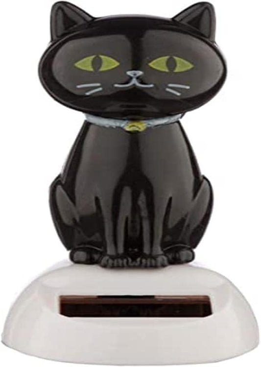 Puckator Solar Pal - Solar Energy Decoration - Black Cat