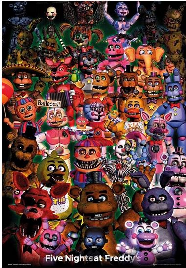 Five Nights at Freddys Ultimate Group Maxi Poster Picture 61x91.5cm | 24x36 inch