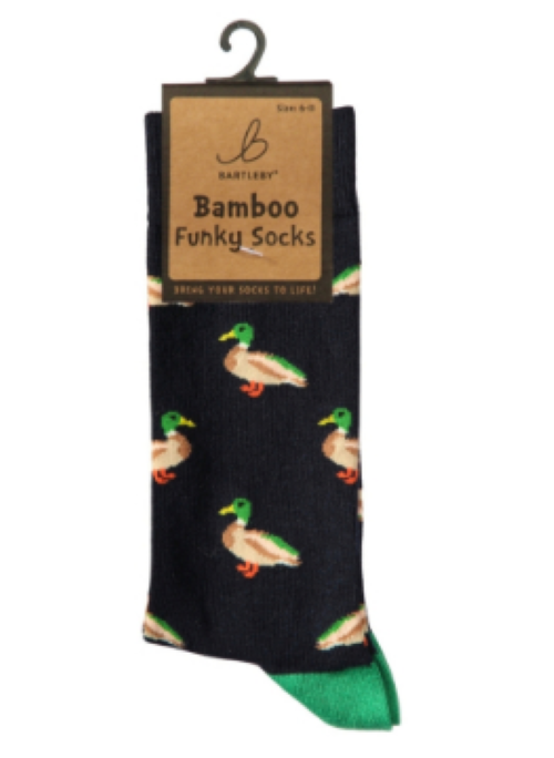 Funky Bamboo Socks - Country Mallard Size 6-11