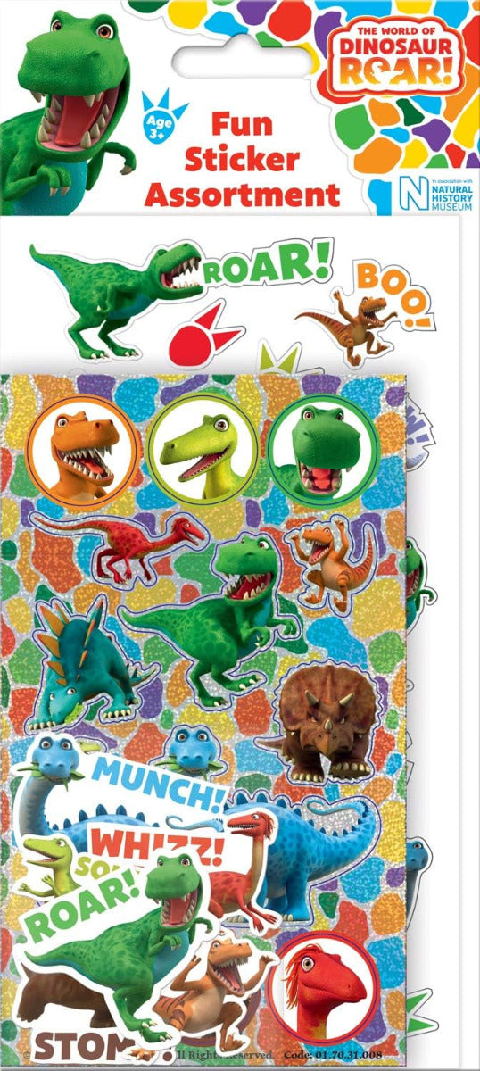 The World of Dinosaur Roar Assorted Sticker Pack