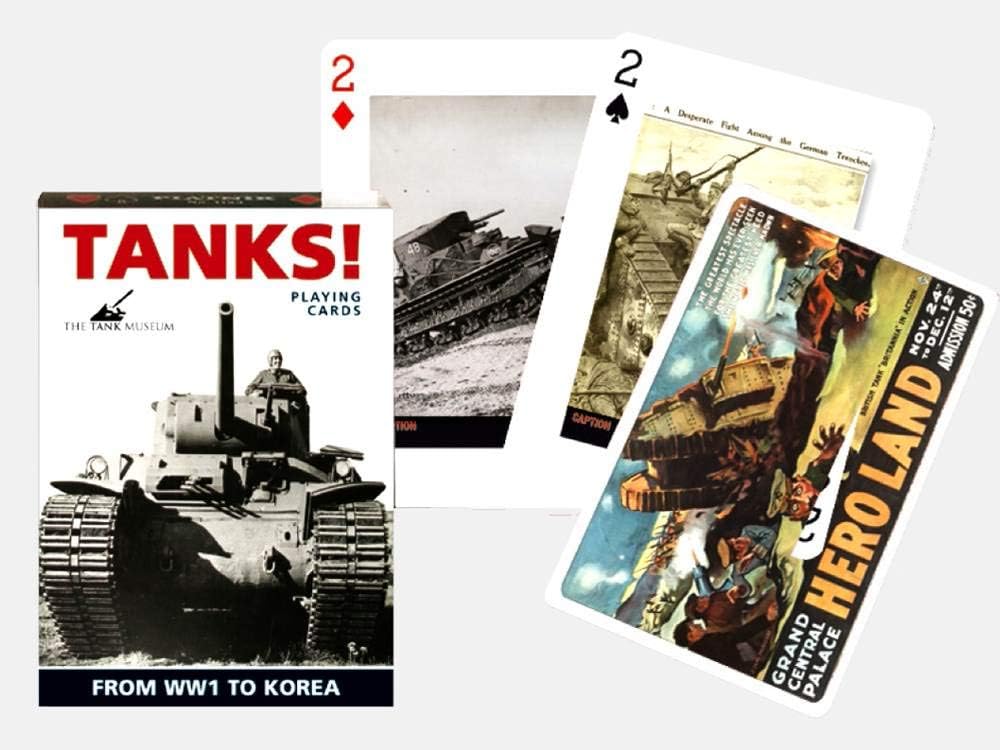 Piatnik 1542 "Tanks Card Game (55-Piece)