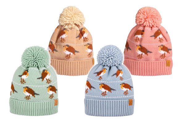 Adult Waterproof Bobble Hat - Robin (1 SUPPLIED) (Copy)