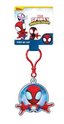 SPIDER-MAN (SPIDEY GLOW WEBS) TORCH KEY CLIP