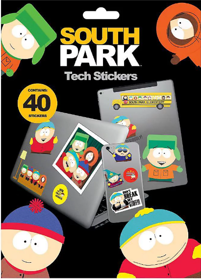 South Park Characters Tech Stickers