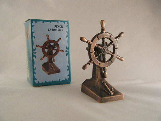 BATTLESHIP DIE-CAST ANTIQUE STYLE NOVELTY PENCIL SHARPENER