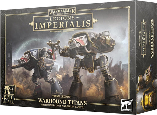 Games Workshop - Warhammer - Legions Imperialis - Warhound Titans with Ursus Claws and Meta Lancer