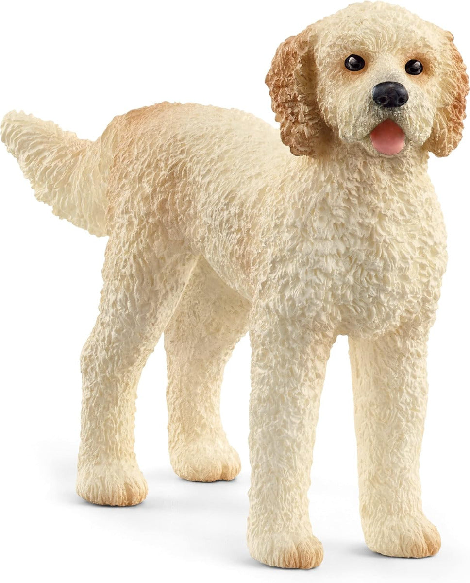 SCHLEICH Goldendoodle Farm World Toy Figurine