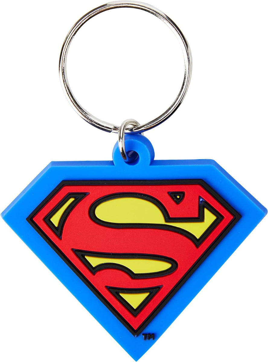 Superman-Shield Rubber Keychain