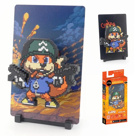 FiGGYZ Conker's Bad Fur Day Soldier Conker 11cm Collectible Pop Magnet