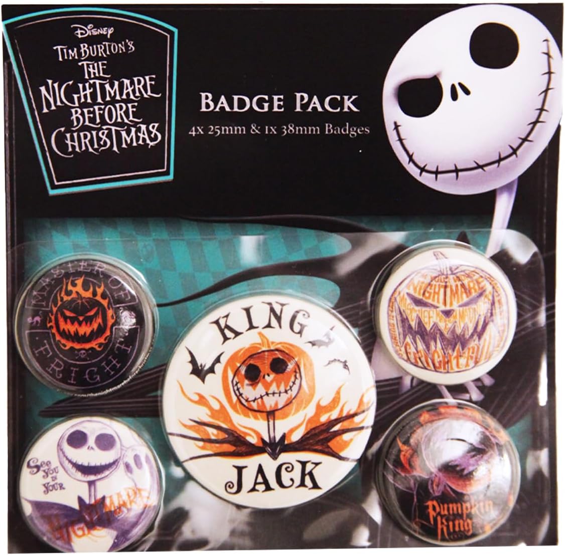 The Nightmare Before Christmas Badge Pack (Colourful Shadows)