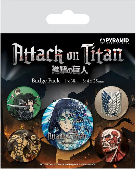 Attack On Titan S4 Badge Pack