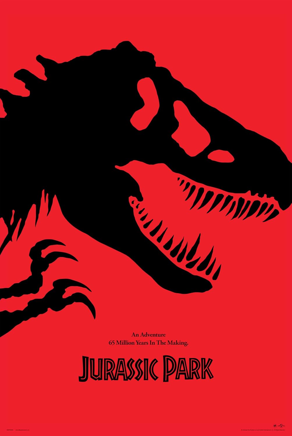 Jurassic Park Red Poster